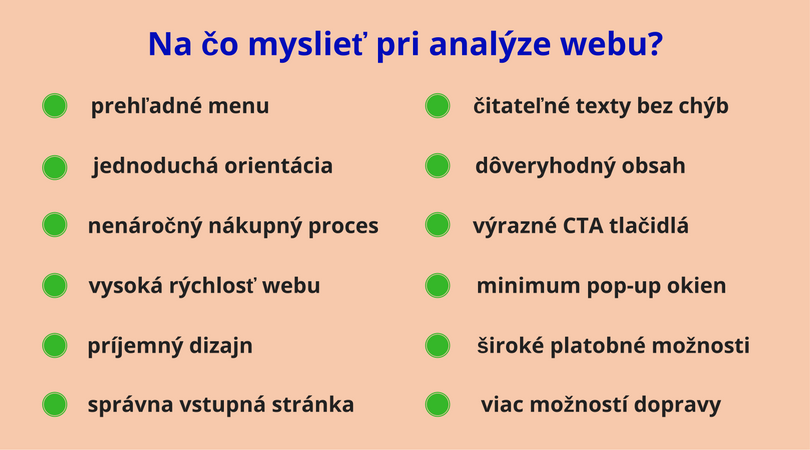 analýza webu