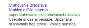 Kľúčové slová v zobrazenej URL adrese