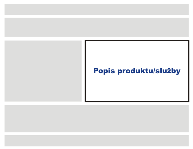 Popis produktu na vstupnej stránke