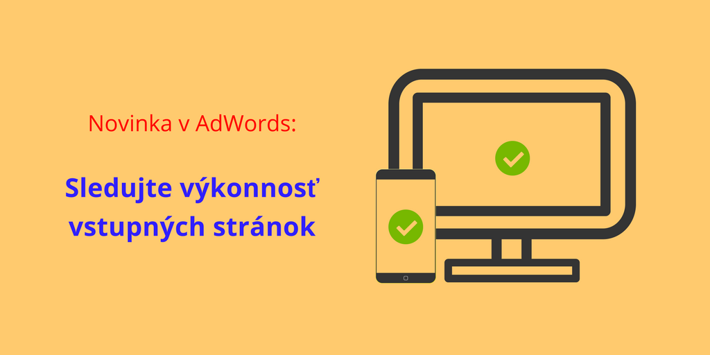 výkonnosť vstupných stránok v Google AdWords