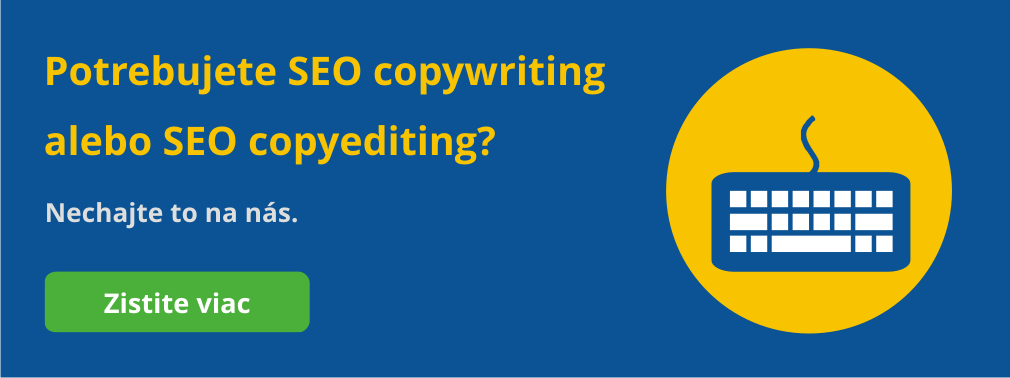 služba SEO copywriting a SEO copyediting