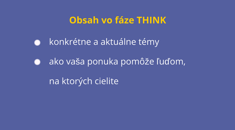 obsah vo fáze think