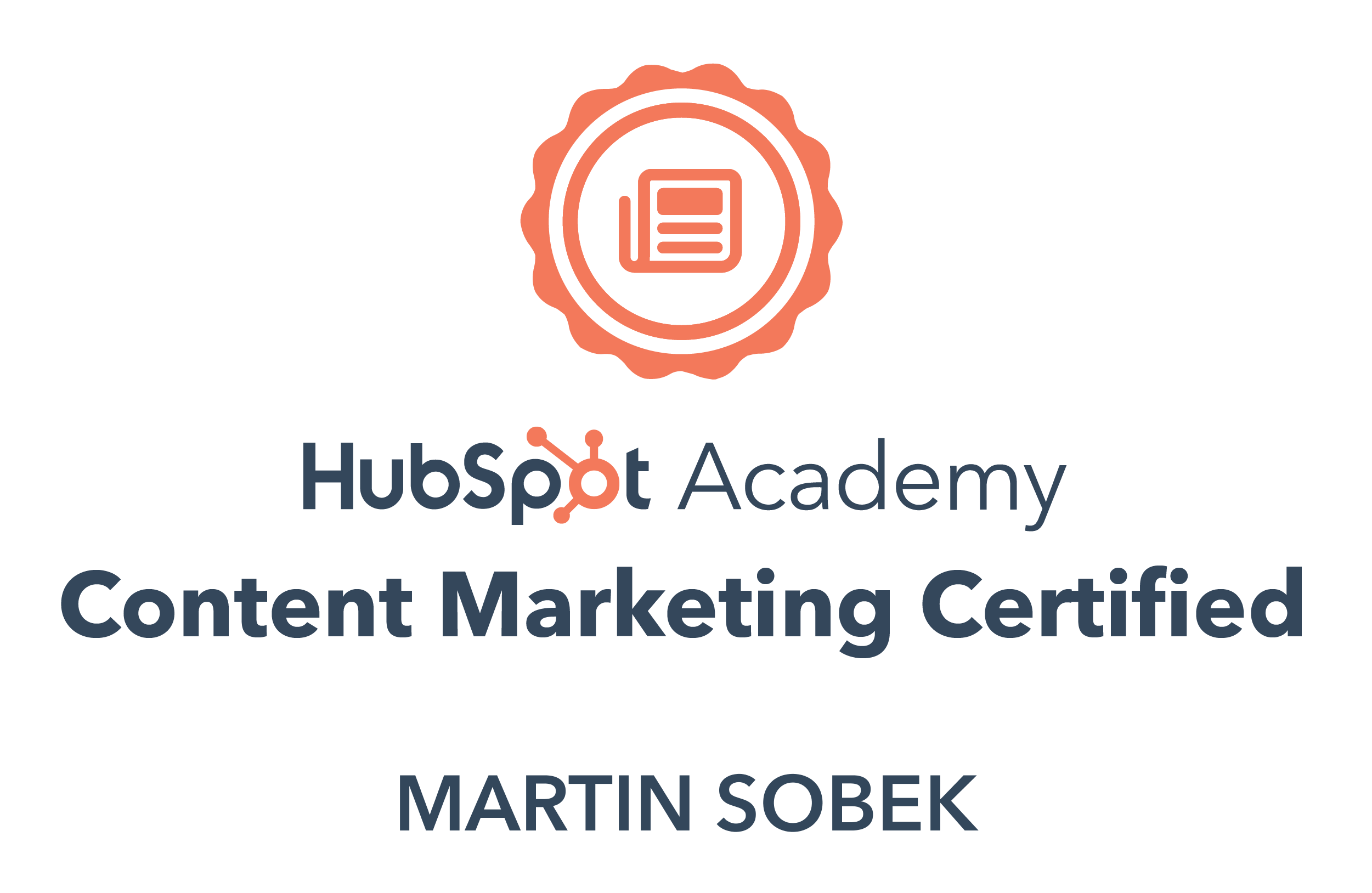 HubSpot certifikát - Content Marketing