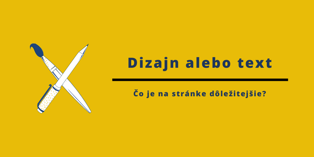 čo je dôležitejšie: dizajn alebo texty na webe